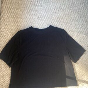 A New Day Black Crop Top